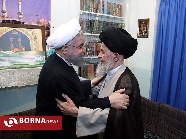 دیدار رئیس جمهور با مراجع در قم