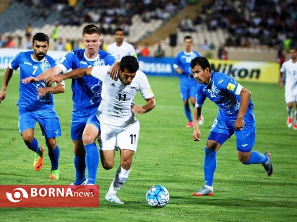 دیدار تیم ها فوتبال ایران- ازبکستان