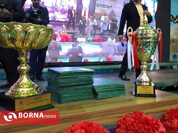 مراسم جشن قهرمانی تیم والیبال شهرداری ورامین