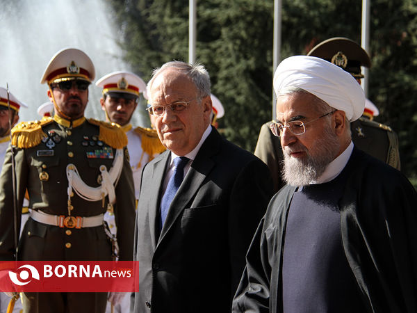 مراسم استقبال رسمی از رئیس جمهوری سوئیس