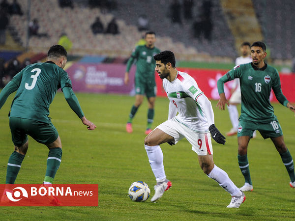 دیدار تیم های فوتبال ایران - عراق