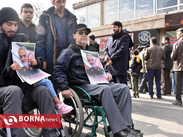 راهپیمایی مردم اگر در پی شهادت سردار قاسم سلیمانی