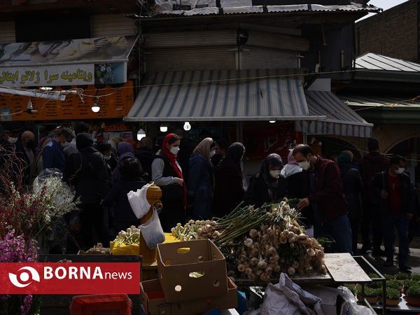 میدان تجریش تهران در آستانه سال نو
