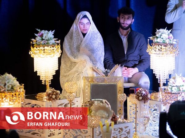 جشن ازدواج به مناسبت هفته جوان در ساری