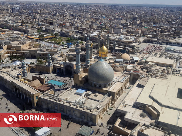 تصاویر هوایی از قم در نخستین روز از سال 1400