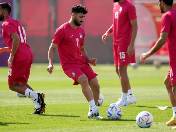 تمرین تیم ملی قبل از دیدار با ولز