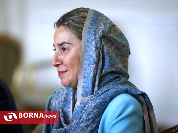 دیدار وزیر امور خارجه با فدریکا موگرینی مسئول سیاست خارجی اتحادیه اروپا