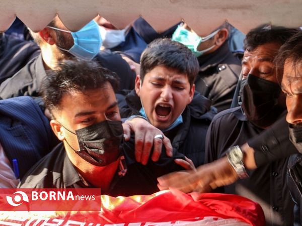 تشییع پیکر شهید مدافع وطن «اکبر رنجبر» در شیراز