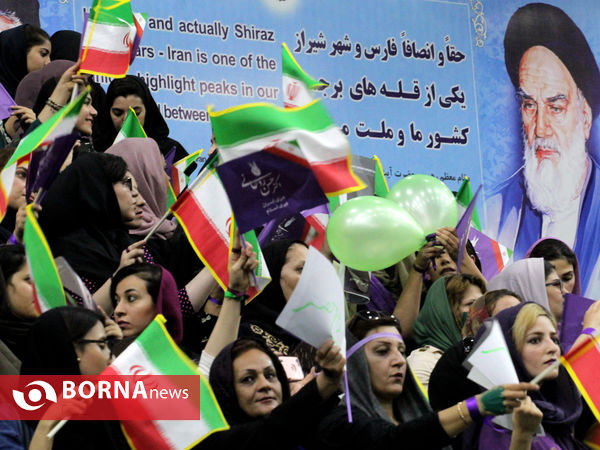 همایش حامیان روحانی با حضور اسحاق جهانگیری در شیراز