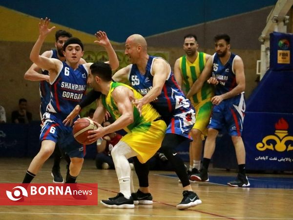 دیدار تیم های بسکتبال پالایش نفت آبادان – شهرداری گرگان