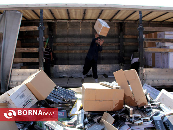 امحای 33 میلیون نخ سیگار قاچاق در شیراز