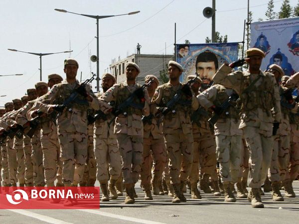 نمایش توان دفاعی یگان های نمونه نیروهای مسلح خراسان شمالی