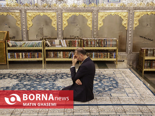 حضور رییس جمهور در حرم مطهر حضرت زینب(س)