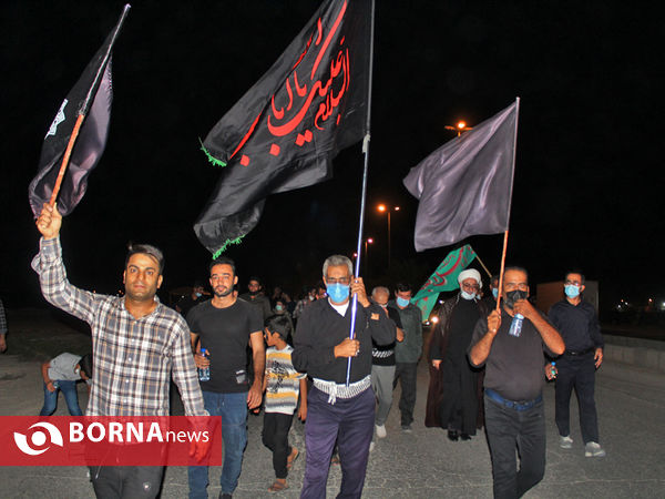 همگامی جاماندگان لامرد فارس با پیاده روی اربعین