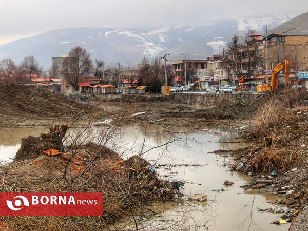 آزادسازی حریم و لایروبی سی کلیومتری رودخانه شهرچای اورمیه