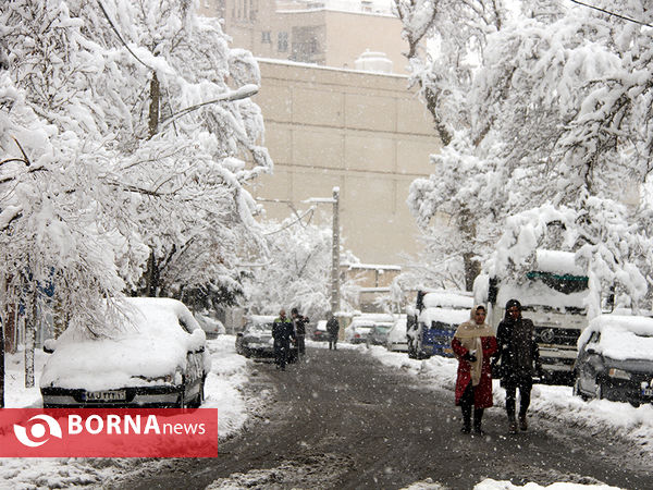 بارش برف در تهران
