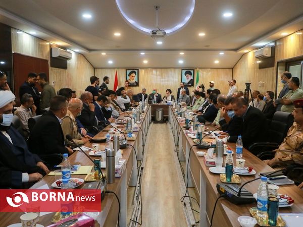 نشست مشترک مسوولان ایرانی و عراقی گذرگاه بین‌المللی شلمچه