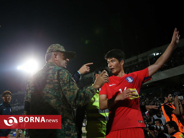 در حاشیه دیدار تیمهای  فوتبال ایران - کره جنوبی