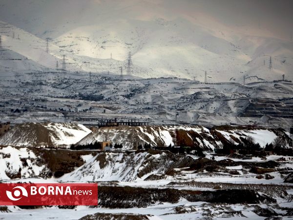 برف در غرب تهران