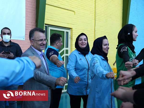 تمرین تیم ملی والیبال نوجوانان و بزرگسالان دختران