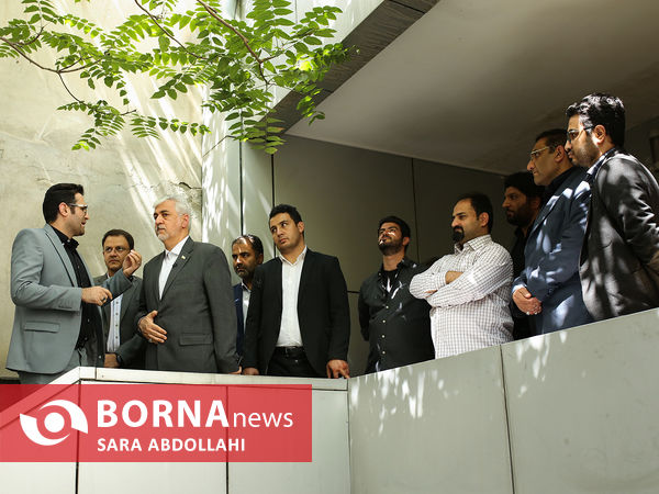 حضور حمید سجادی وزیر ورزش در خبرگزاری برنا