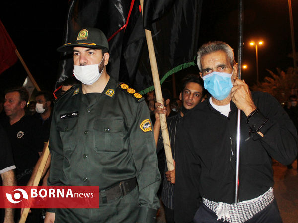 همگامی جاماندگان لامرد فارس با پیاده روی اربعین