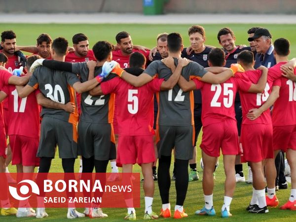 تمرین تیم ملی فوتبال ایران