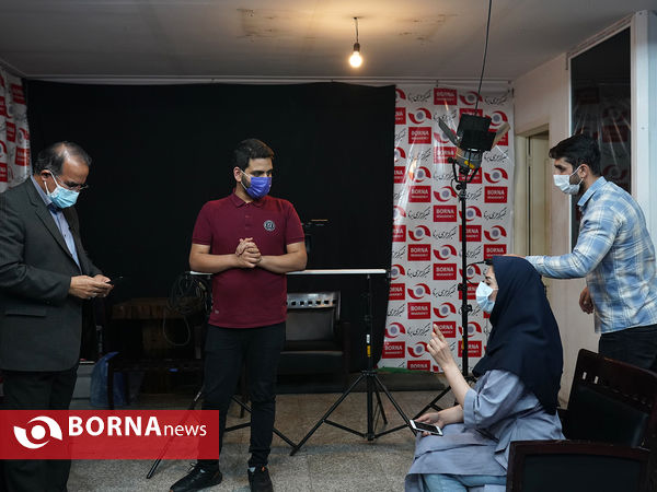 حضور خسرو ساکی و حسین صادقی در خبرگزاری برنا