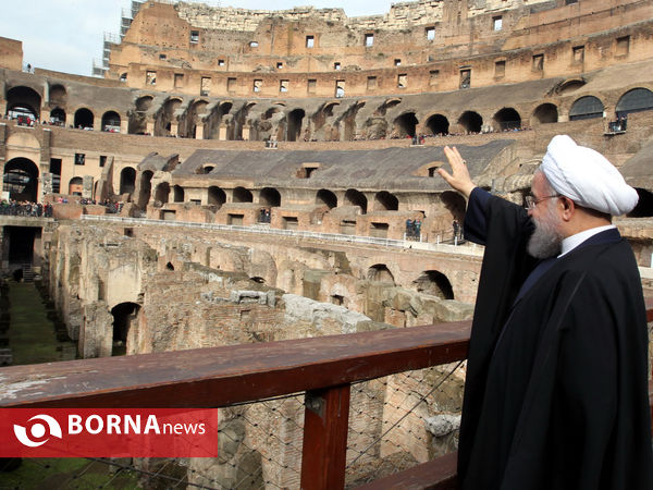 بازدید رییس جمهوری از مجموعه باستانی «کولوسئوم»