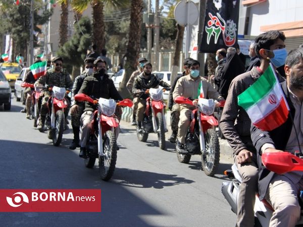 راهپیمایی خودرویی 22 بهمن در زاهدان