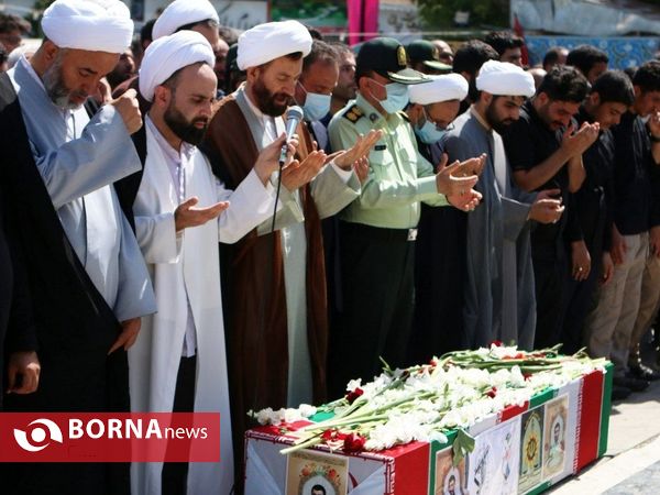 مراسم تشییع پیکر" شهید مهدی کامور "در آستانه اشرفیه