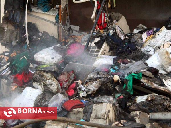 آتش سوزی فروشگاه هپی لند در رشت