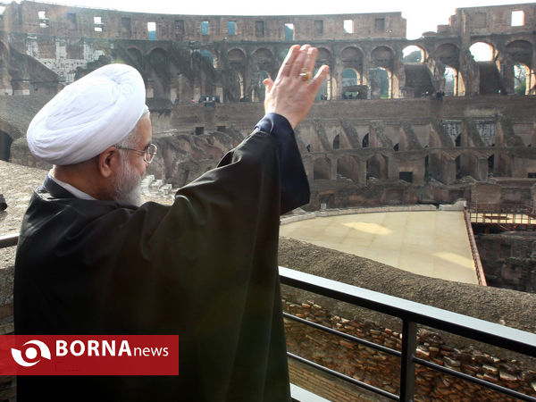 بازدید رییس جمهوری از مجموعه باستانی «کولوسئوم»