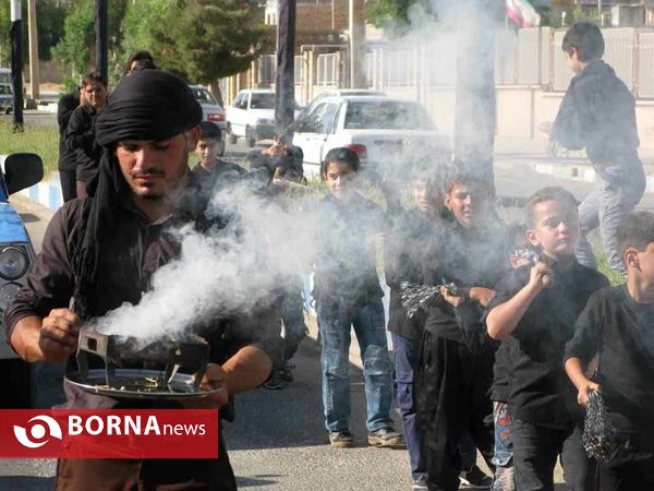 مراسم روز تاسوعای حسینی، صحن امام زاده علی صالح(ع)_ استان ایلام