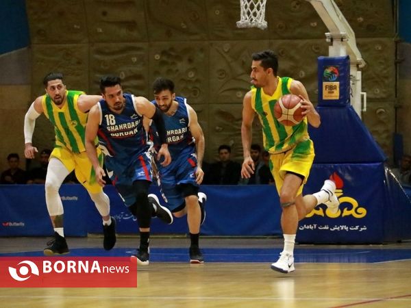 دیدار تیم های بسکتبال پالایش نفت آبادان – شهرداری گرگان