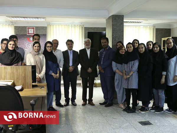 حضور محمدرضا عارف در خبرگزاری برنا