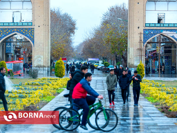 هوای اصفهان پس از باران