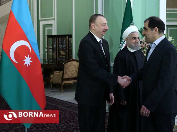 مراسم استقبال رسمی از رئیس جمهوری آذربایجان