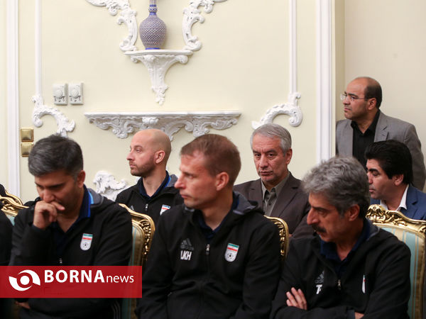 دیدار تیم ملی فوتبال با دکتر روحانی