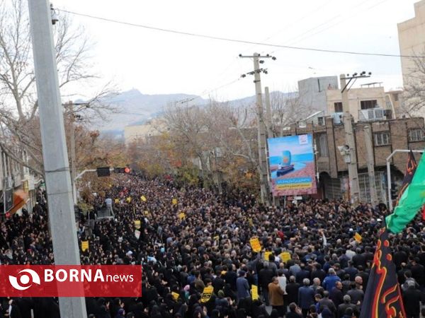 راهپیمایی مردم خرم آباد در سوگ شهادت سردارحاج قاسم سلیمانی