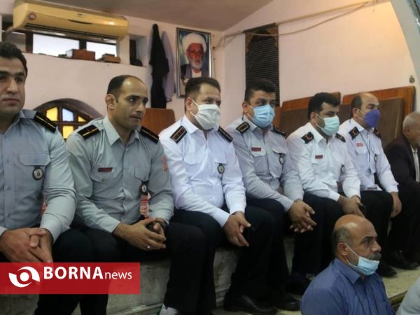 تجلیل از آتش نشانان لاهیجان در  روز خانه علی ابن ابیطالب