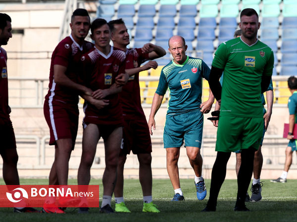 تمرین تیم فوتبال پرسپولیس تهران
