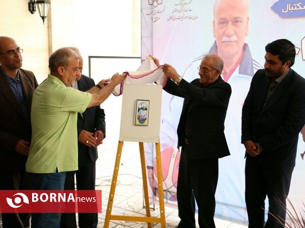 آیین رونمایی از پلاک افتخار علی عبد احد، خبرنگار و پیشکسوت رشته بسکتبال