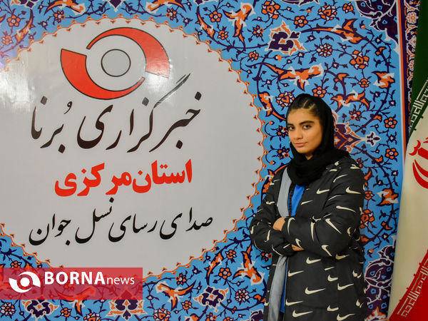 حضور  کادر فنی و بازیکنان تیم بسکتبال بانوان آینده سازان اراک در دفتر خبرگزاری برنا