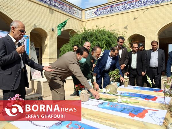 عطرافشانی یادمان شهدای گمنام ساری در هفته پارالمپیک