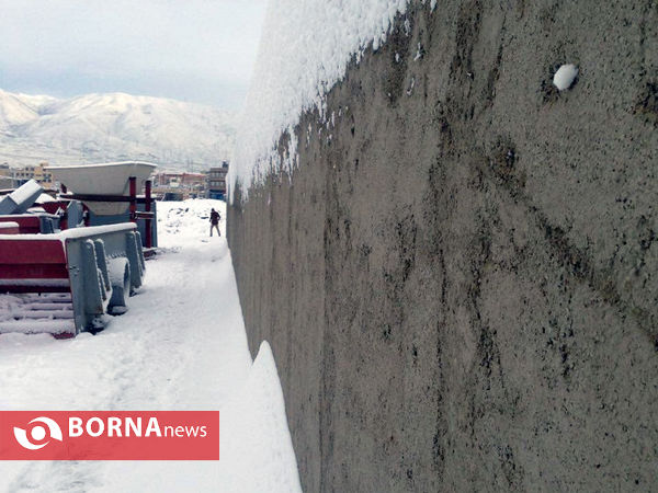 بارش نخستین برف پاییزی در تهران