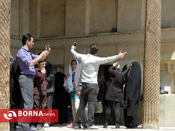 میهمانان نوروزی در ارگ کریمخان