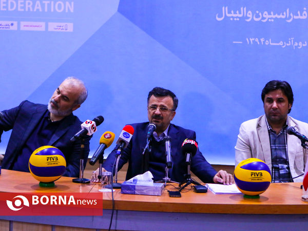 نشست خبری محمد رضا داورزنی رئیس فدراسیون والیبال