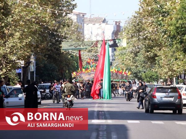 پیاده روی جاماندگان اربعین در بندرانزلی