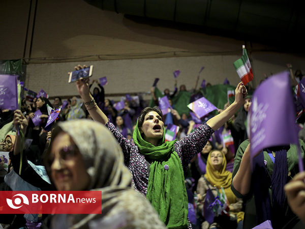 سخنرانی دکتر روحانی در جمع هوادارانش